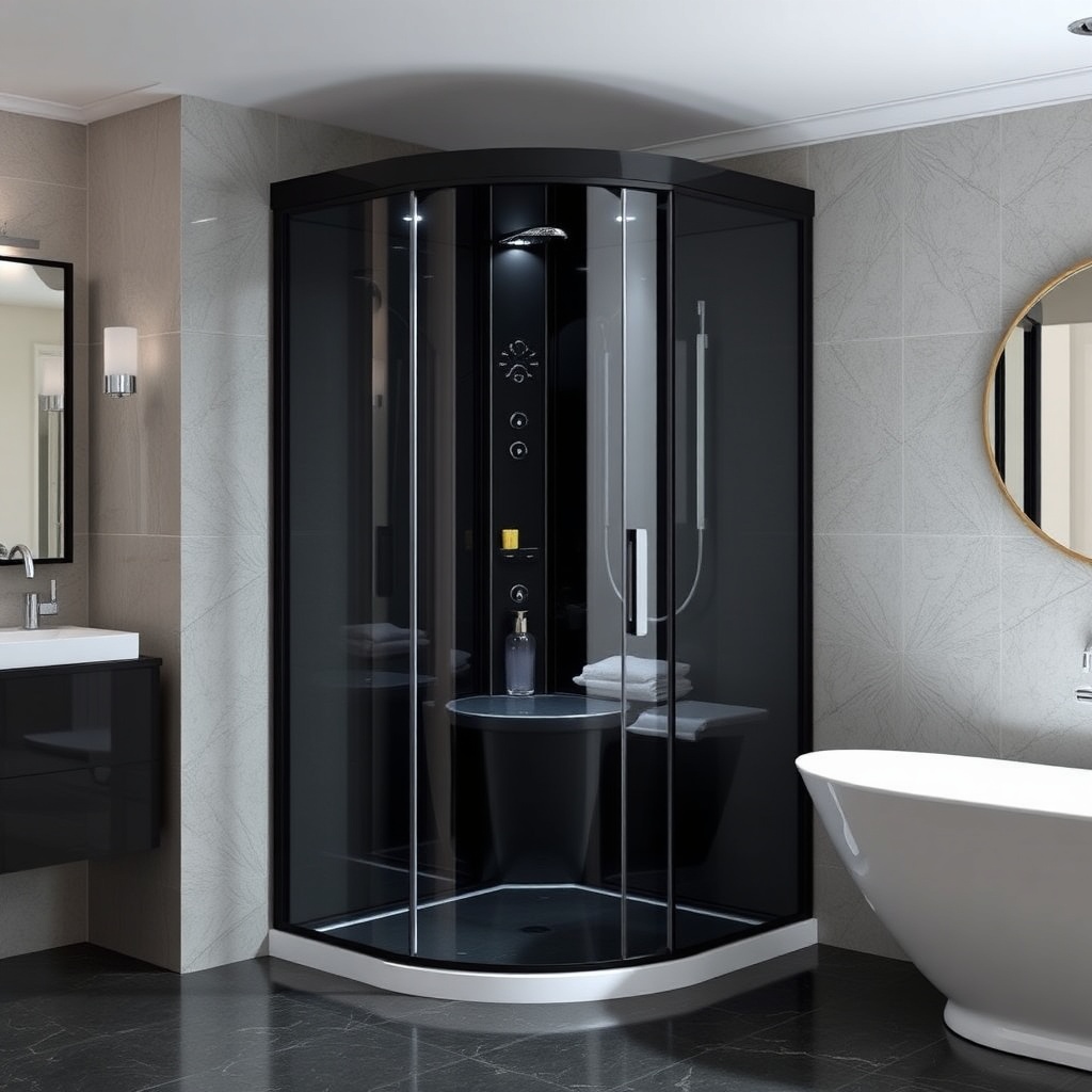 Beyoğlu Siyah Profil Duşakabin Modası