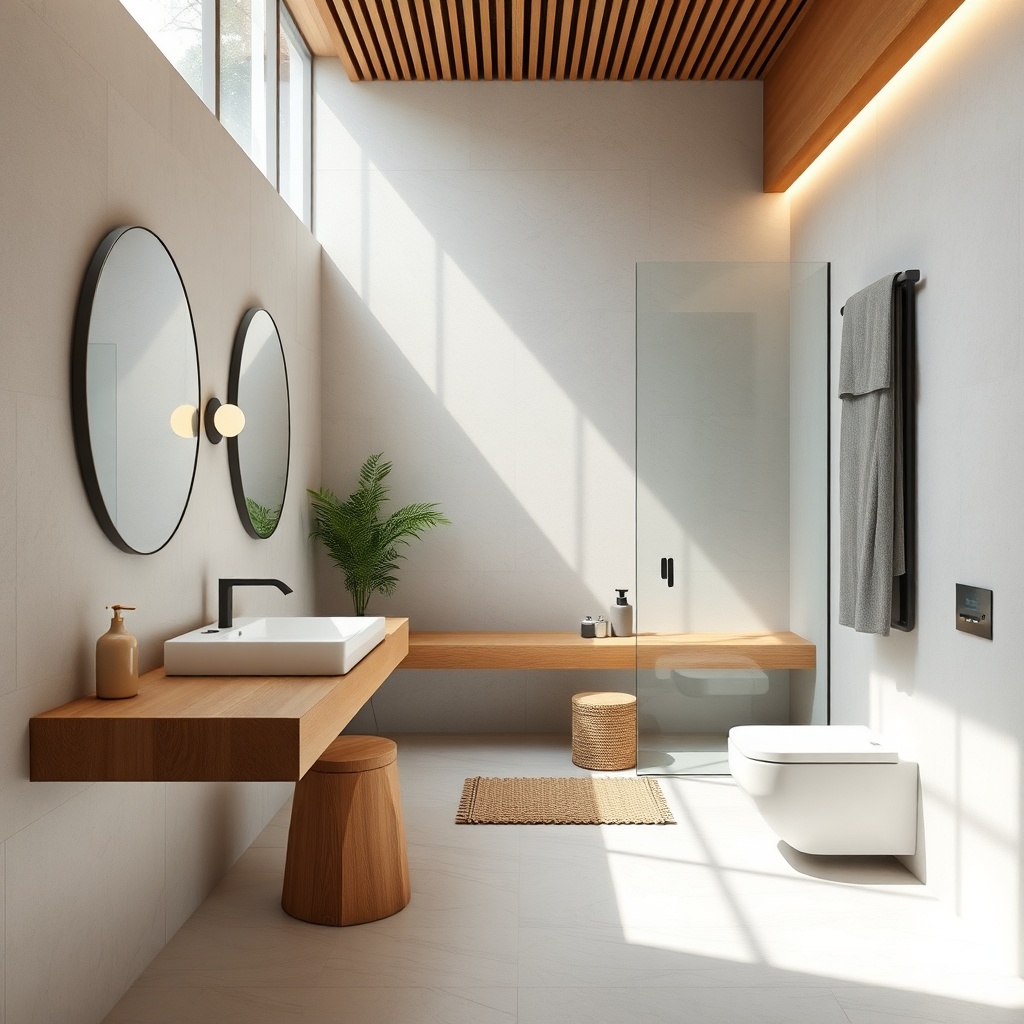 Beyoğlu Cihangir Evleri İçin Modern ve Minimalist Duş Alanları