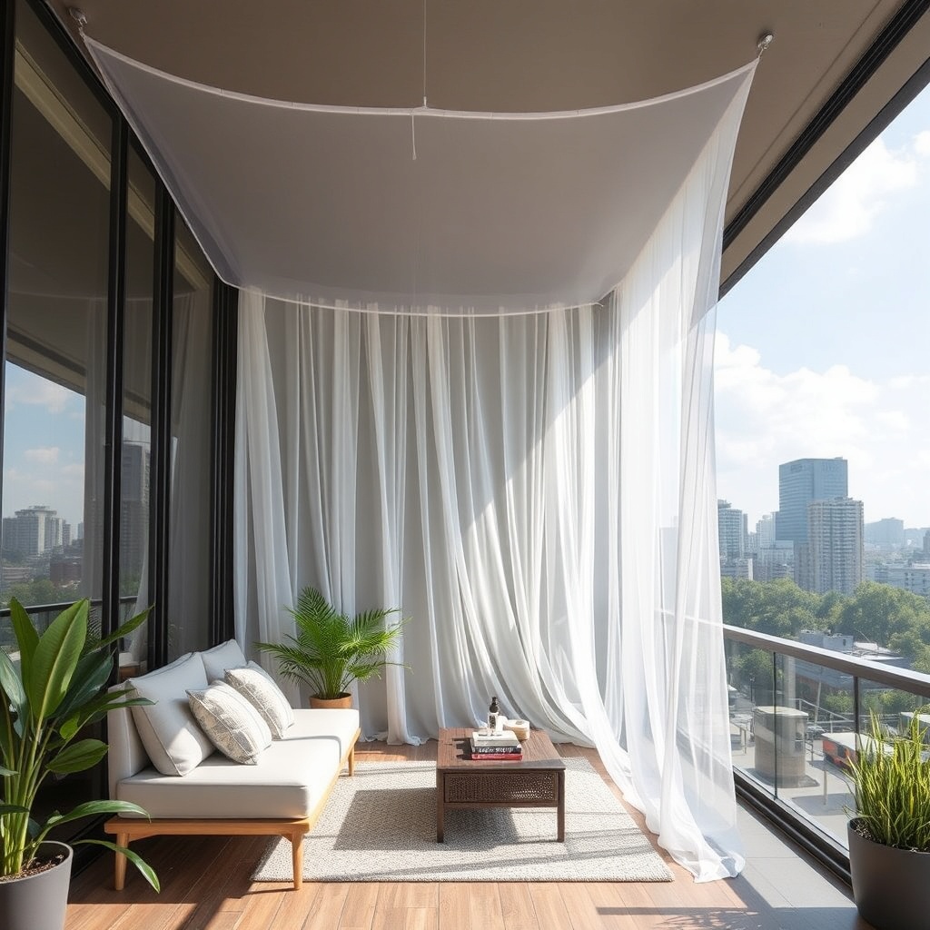 Görünmez Şeffaf Sineklik Tül