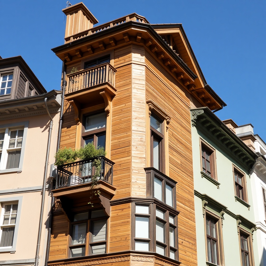 Beyoğlu’nun Tarihi Dokusuna Uygun Altın Meşe ve Ahşap PVC