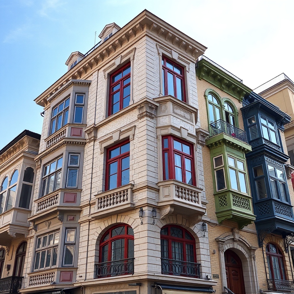 Beyoğlu Tarihi Dokusu Renkli Profil
